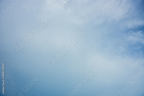 Blue sky and white clouds for background. © meesilpa sornsing