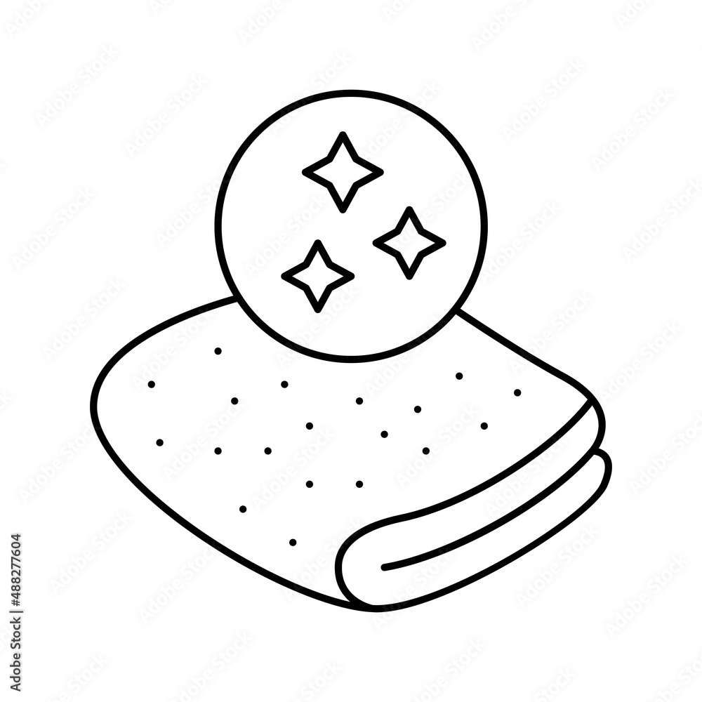 atlas fabric line icon vector illustration atlas fabric line icon vector illustration