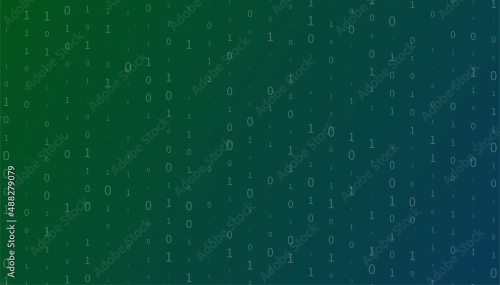 Data background with one and zero Stock Vector | Adobe Stock