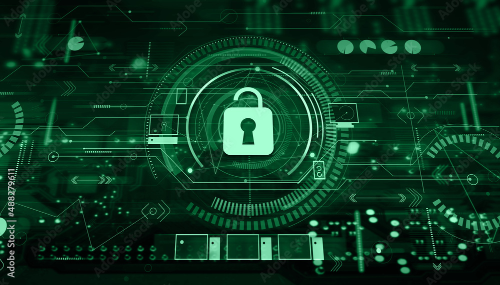 Cyber security and data protection concept. Information privacy background. Digital padlock icon on virtual interface screen. Internet technology against online attacks. Cyber security and data protection concept. Information privacy background. Digital padlock icon on virtual interface screen. Internet technology against online attacks.