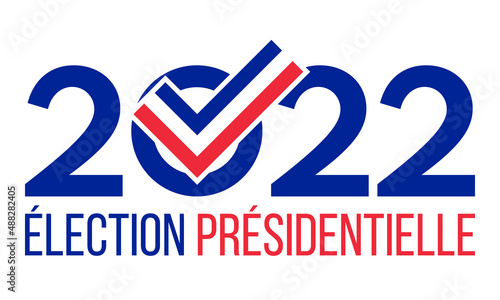 french presidential election 2022, vector banner or social media post template