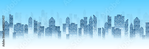 ビル　建物　都会　背景