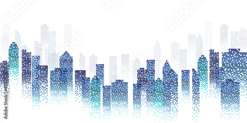 ビル　建物　都会　背景