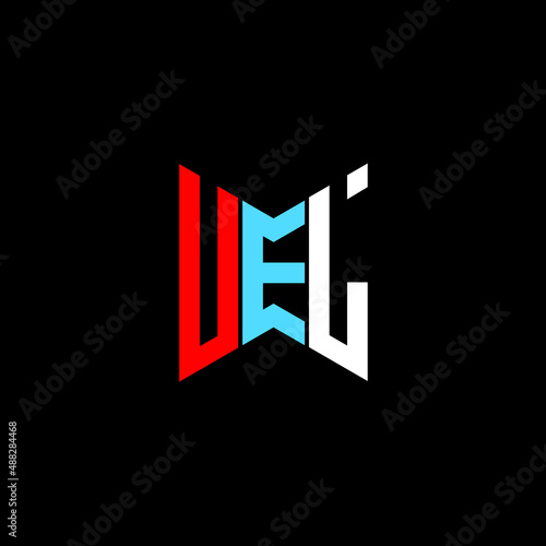 UEL letter logo creative design. UEL unique design photo