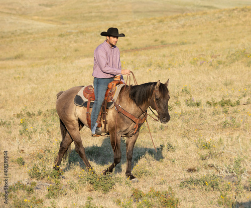 Cowboy riding