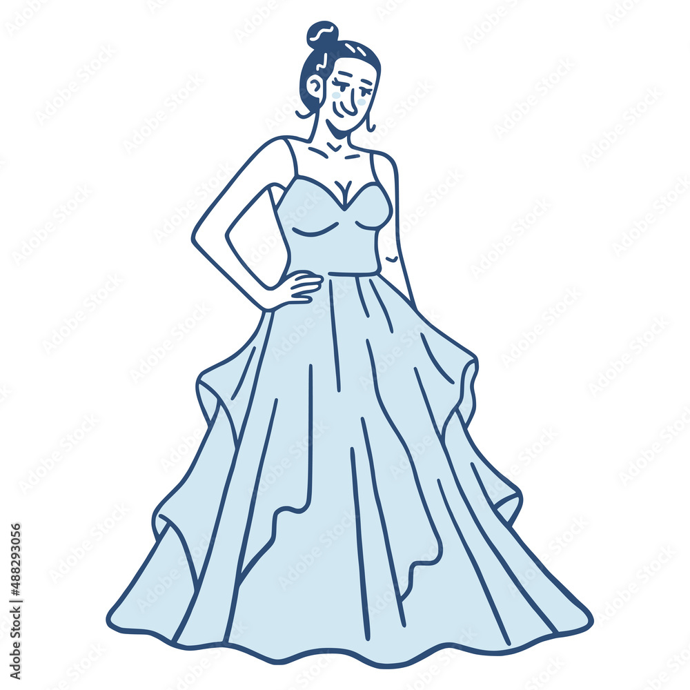 Fashion Dress Gown Skirt, dress, fashion, fashion Illustration, girl png |  PNGWing
