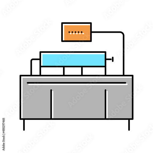 coca pressing machine color icon vector illustration