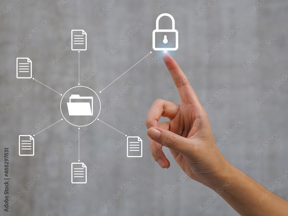 Security technology for personal data protection access to information .light icon Security technology for personal data protection access to information .light icon