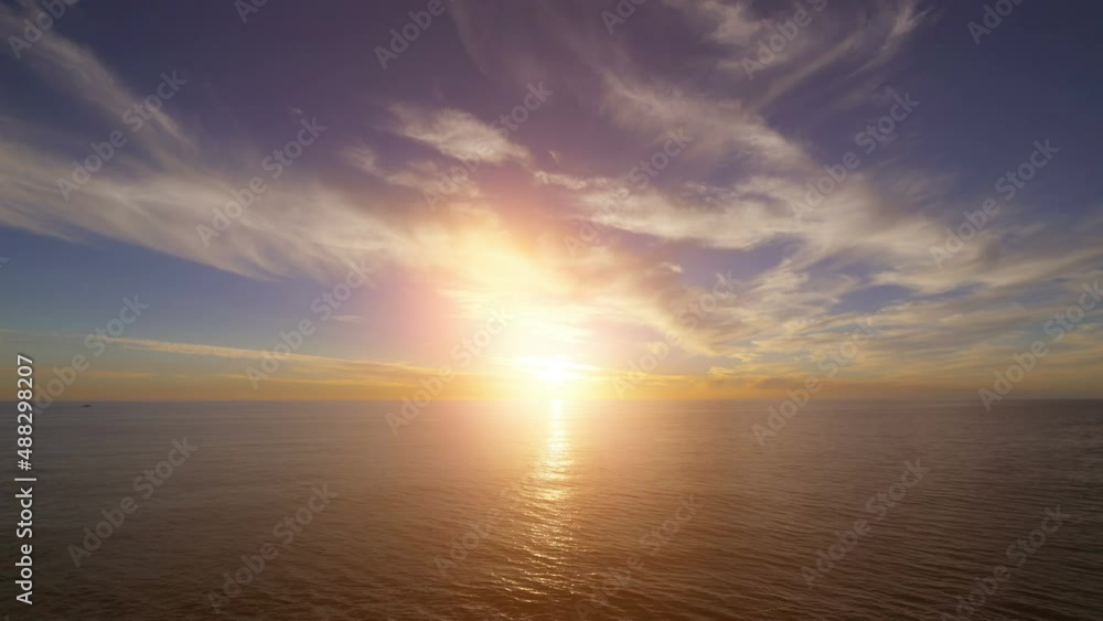 Time lapse video of sunset over the ocean in 4k Time lapse video of sunset over the ocean in 4k