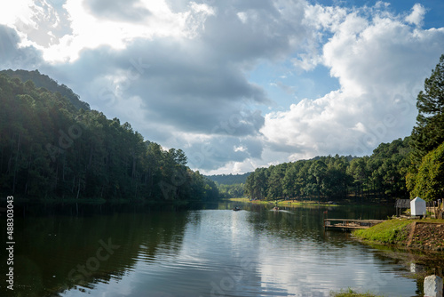 small lake in the mountains