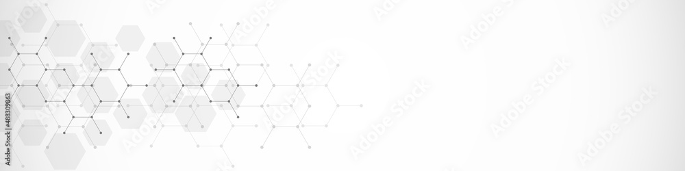 Abstract geometric background with a hexagon pattern Abstract geometric background with a hexagon pattern