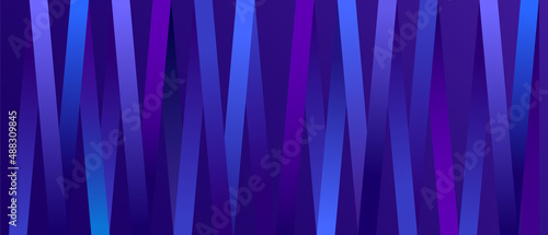 Horizontal abstract blue background with color graphic elements. Vector illustration.