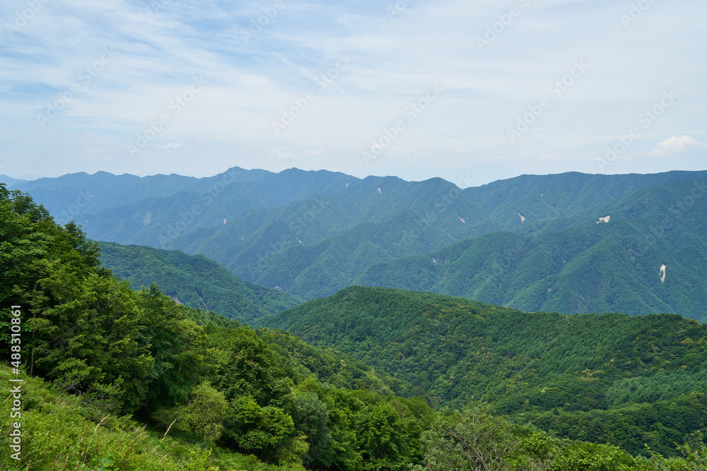 長野県飯田市　蛇洞林道からの眺め
