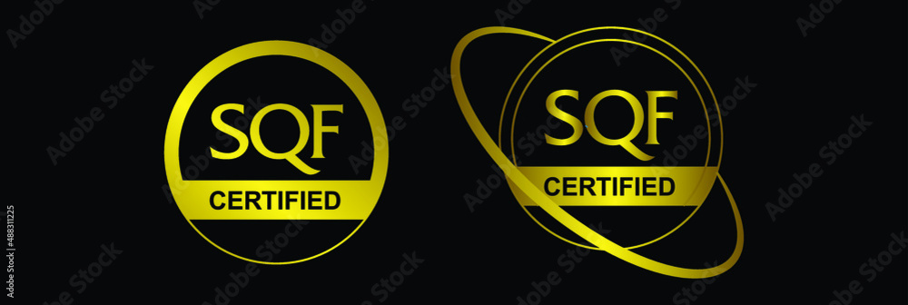sqf certified icon vector illustration 