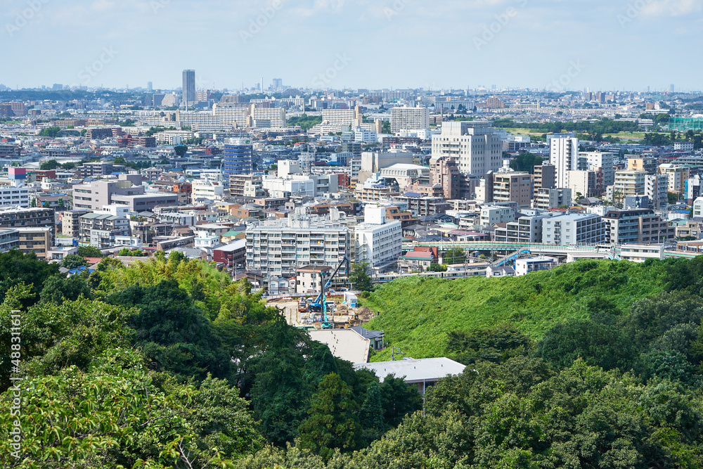 Obraz premium 神奈川県 生田緑地 枡形山からの景色 