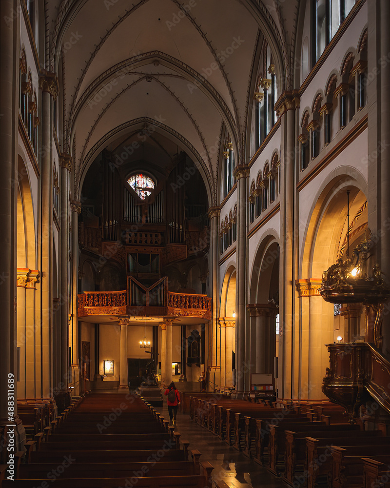 Inside the church in Bonn