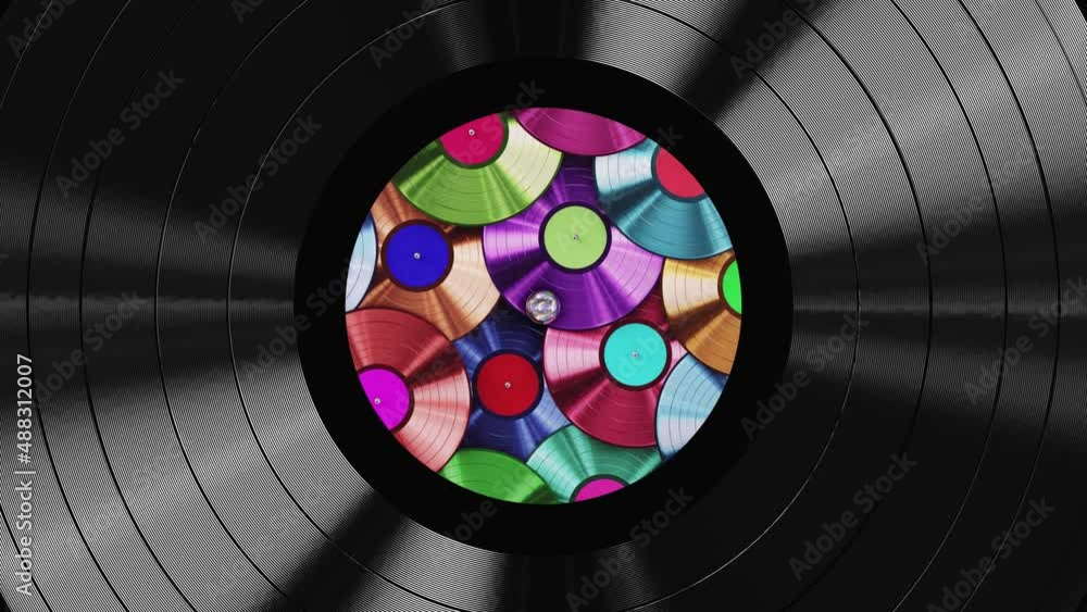 Vídeo do Stock Realistic seamless looping 3D animation of the colorful