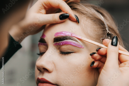 Eyebrow waxing for women, eyebrow correction. eyebrow waxing