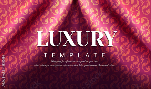 Purple curtains vector, silk texture satin velvet material, luxurious background or elegant wallpaper, EPS 10 vector illustration.