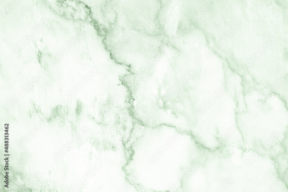 Obraz premium Green white marble wall surface gray pattern graphic abstract light elegant for do floor plan ceramic counter texture tile silver background.