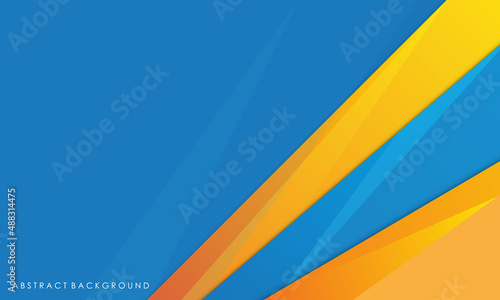 Abstract background blue and yellow color modern design