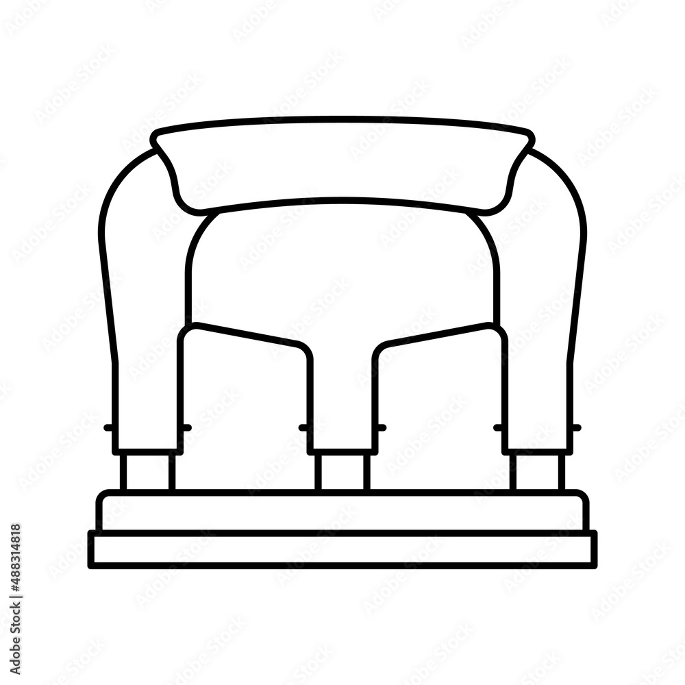 three-hole punch line icon vector illustration three-hole punch line icon vector illustration
