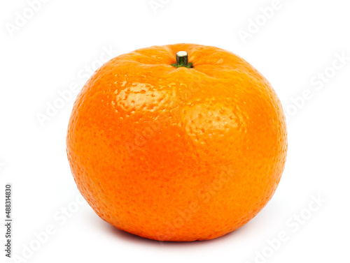 fresh orange fruit isolated on white background. 