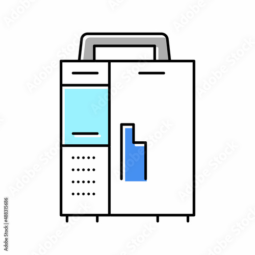 infusion pump color icon vector illustration