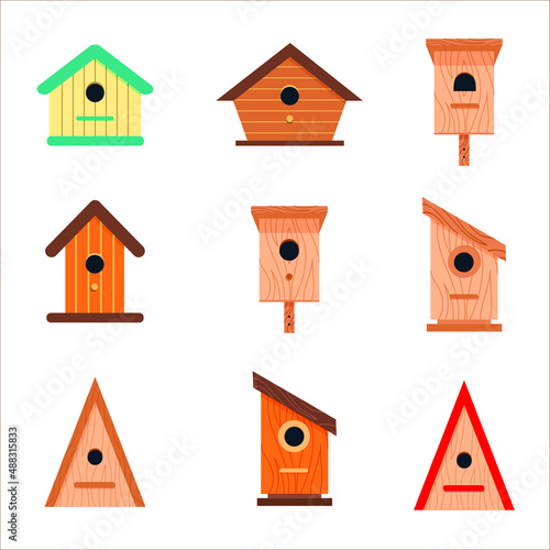 bird house with birds