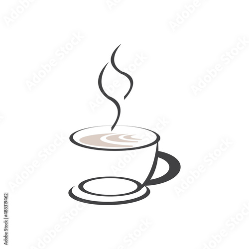 Coffee shop logo design Free Vector