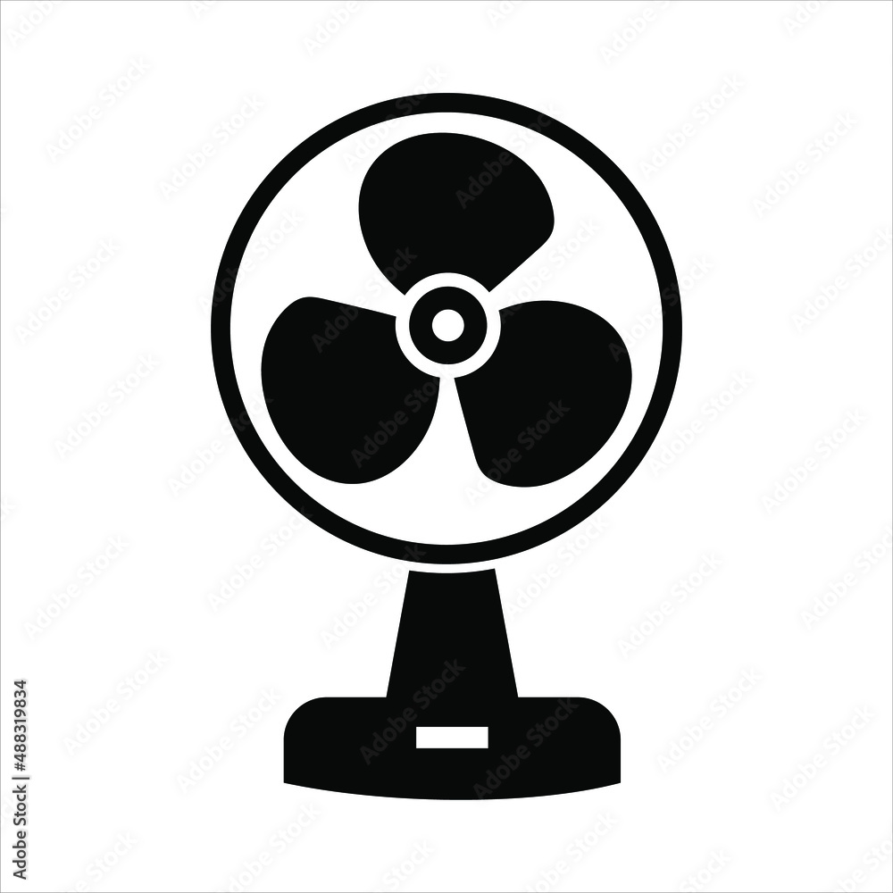 table fan flat style icon table fan flat style icon