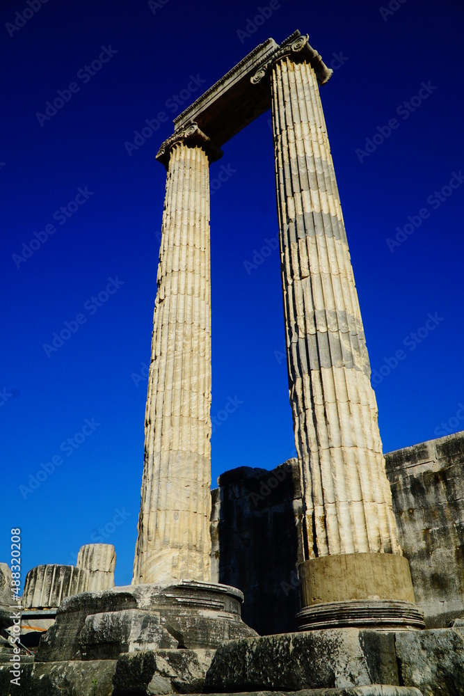 Details of the columns at Apollo Temple in Didim, Turkey Details of the columns at Apollo Temple in Didim, Turkey