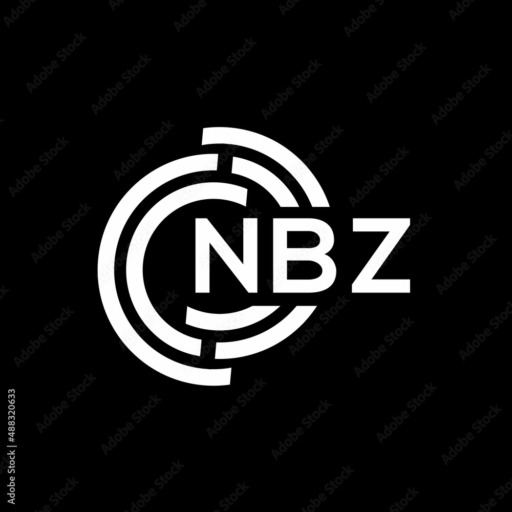 NBZ letter logo design on black background.NBZ creative initials letter logo concept.NBZ vector letter design. NBZ letter logo design on black background.NBZ creative initials letter logo concept.NBZ vector letter design.