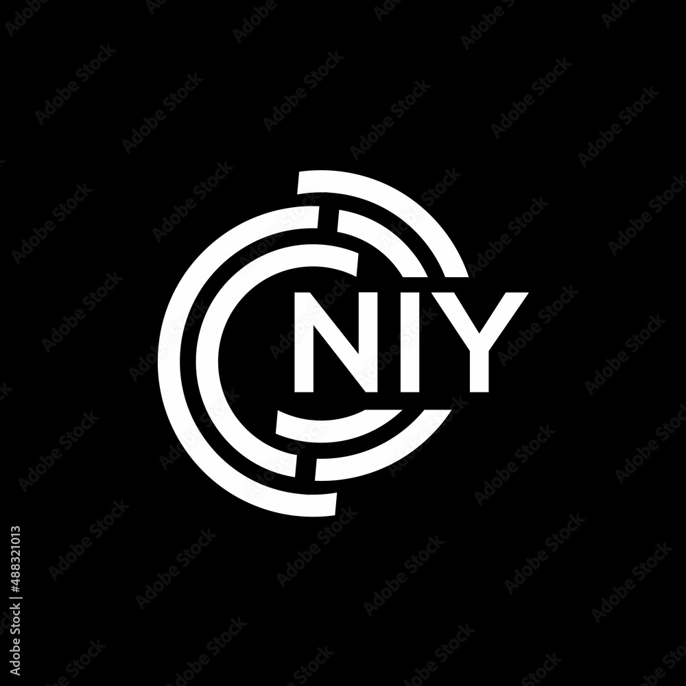 NIY letter logo design on black background.NIY creative initials letter logo concept.NIY vector letter design. NIY letter logo design on black background.NIY creative initials letter logo concept.NIY vector letter design.