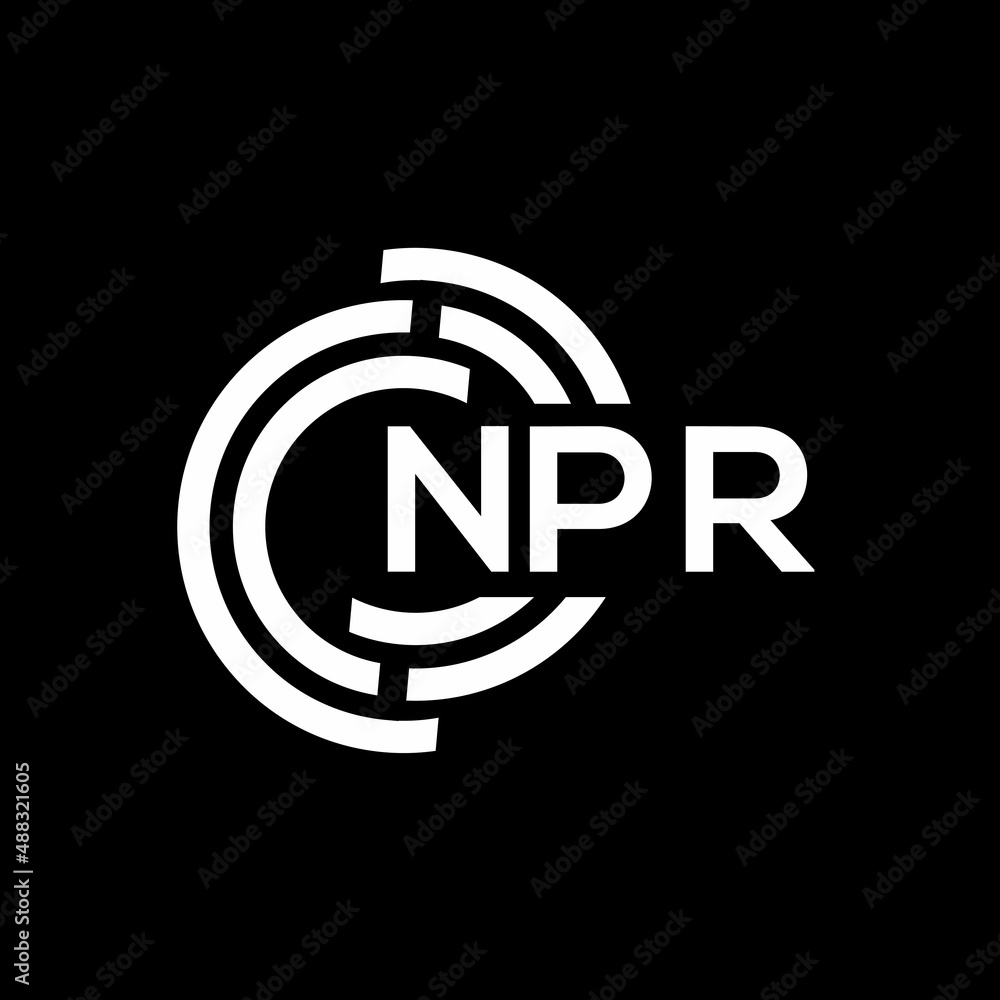 NPR letter logo design on black background.NPR creative initials letter logo concept.NPR vector letter design. NPR letter logo design on black background.NPR creative initials letter logo concept.NPR vector letter design.