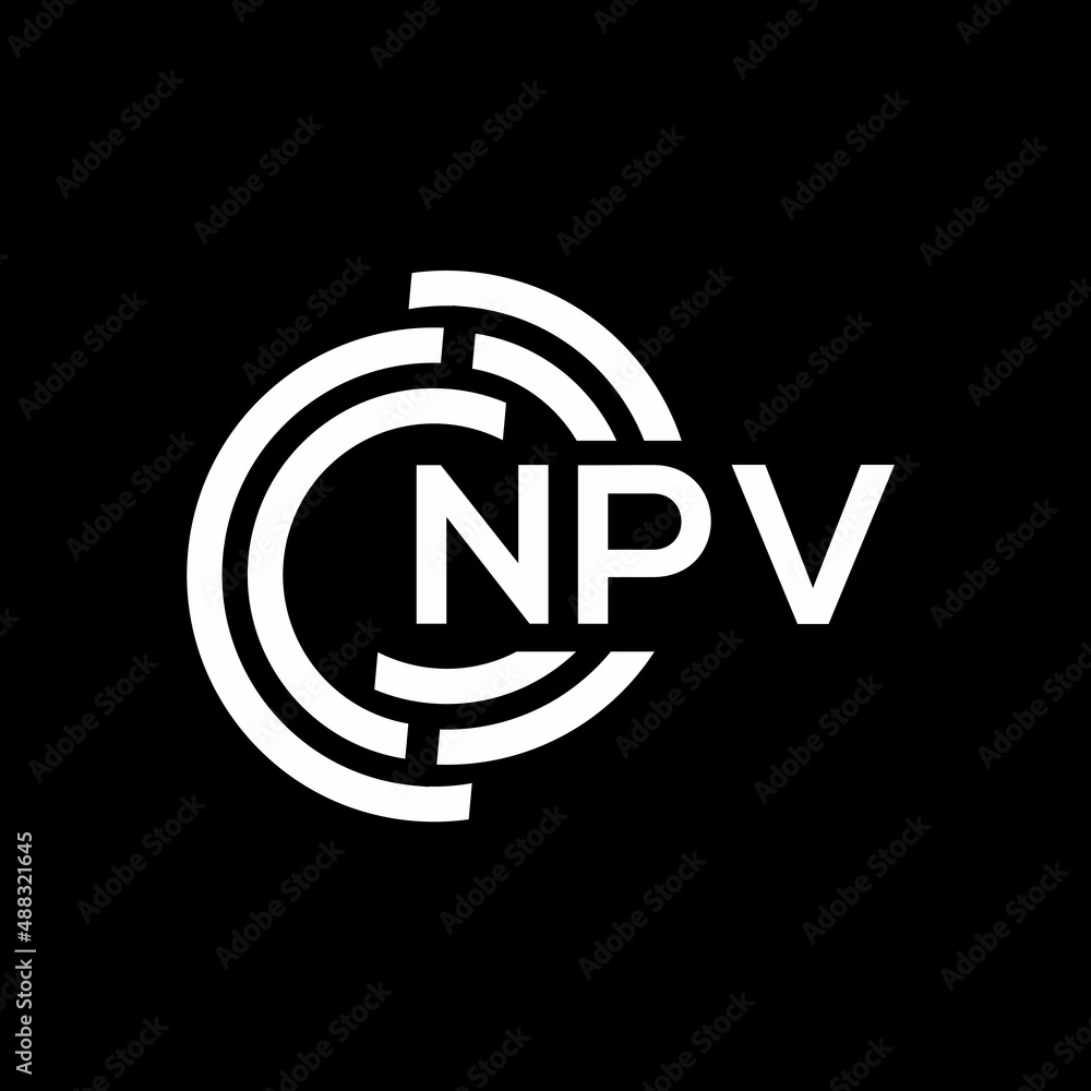 NPV letter logo design on black background.NPV creative initials letter logo concept.NPV vector letter design. NPV letter logo design on black background.NPV creative initials letter logo concept.NPV vector letter design.