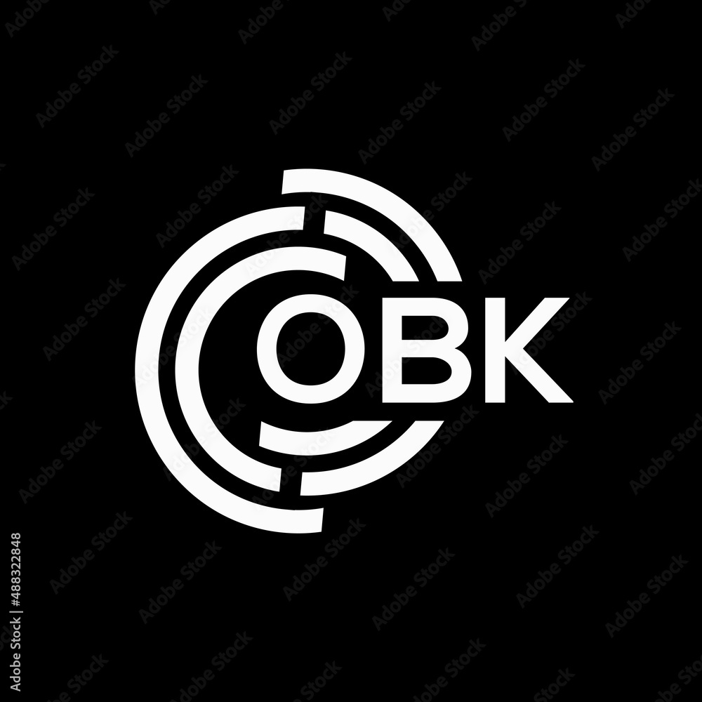 OBK letter logo design on black background.OBK creative initials letter logo concept.OBK vector letter design. OBK letter logo design on black background.OBK creative initials letter logo concept.OBK vector letter design.
