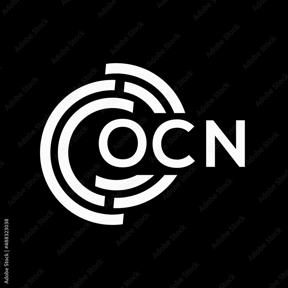 OCN letter logo design on black background.OCN creative initials letter logo concept.OCN vector letter design. OCN letter logo design on black background.OCN creative initials letter logo concept.OCN vector letter design.