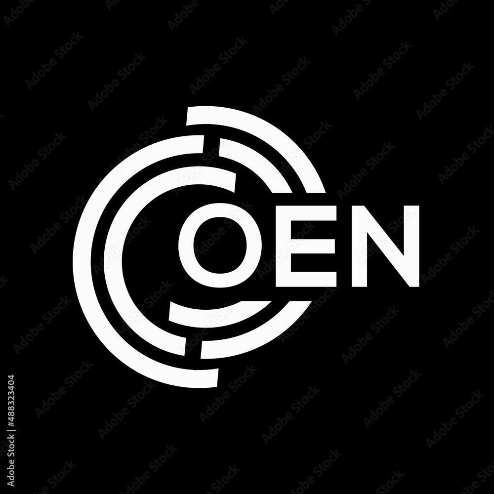 OEN letter logo design on black background.OEN creative initials letter logo concept.OEN vector letter design. OEN letter logo design on black background.OEN creative initials letter logo concept.OEN vector letter design.