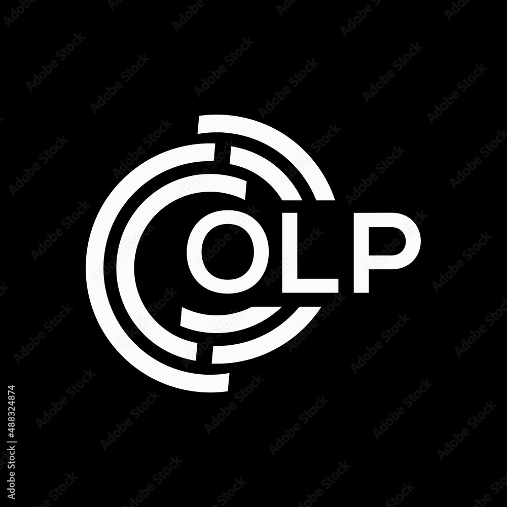 OLP letter logo design on black background.OLP creative initials letter logo concept.OLP vector letter design. OLP letter logo design on black background.OLP creative initials letter logo concept.OLP vector letter design.