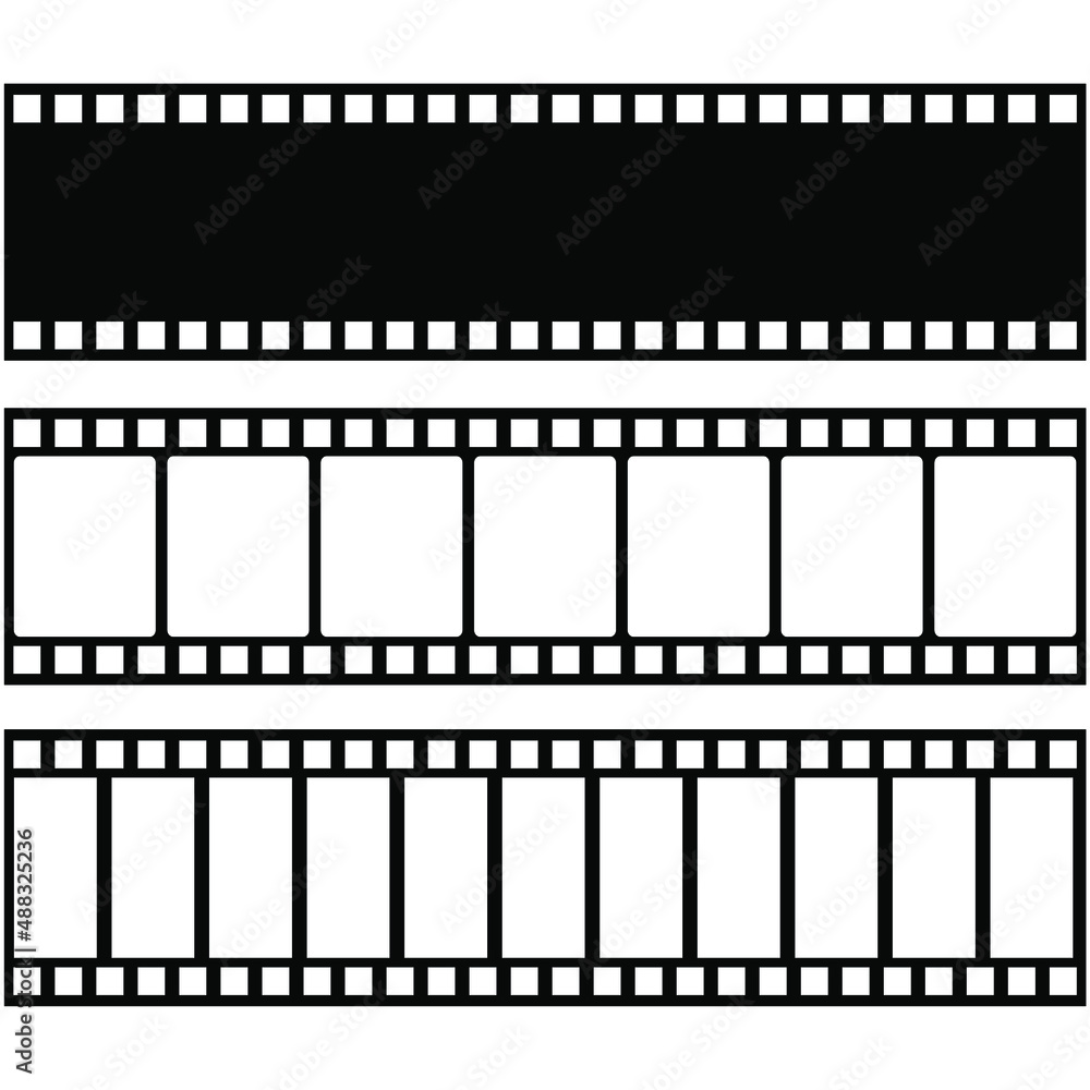 film strip isolated on white
