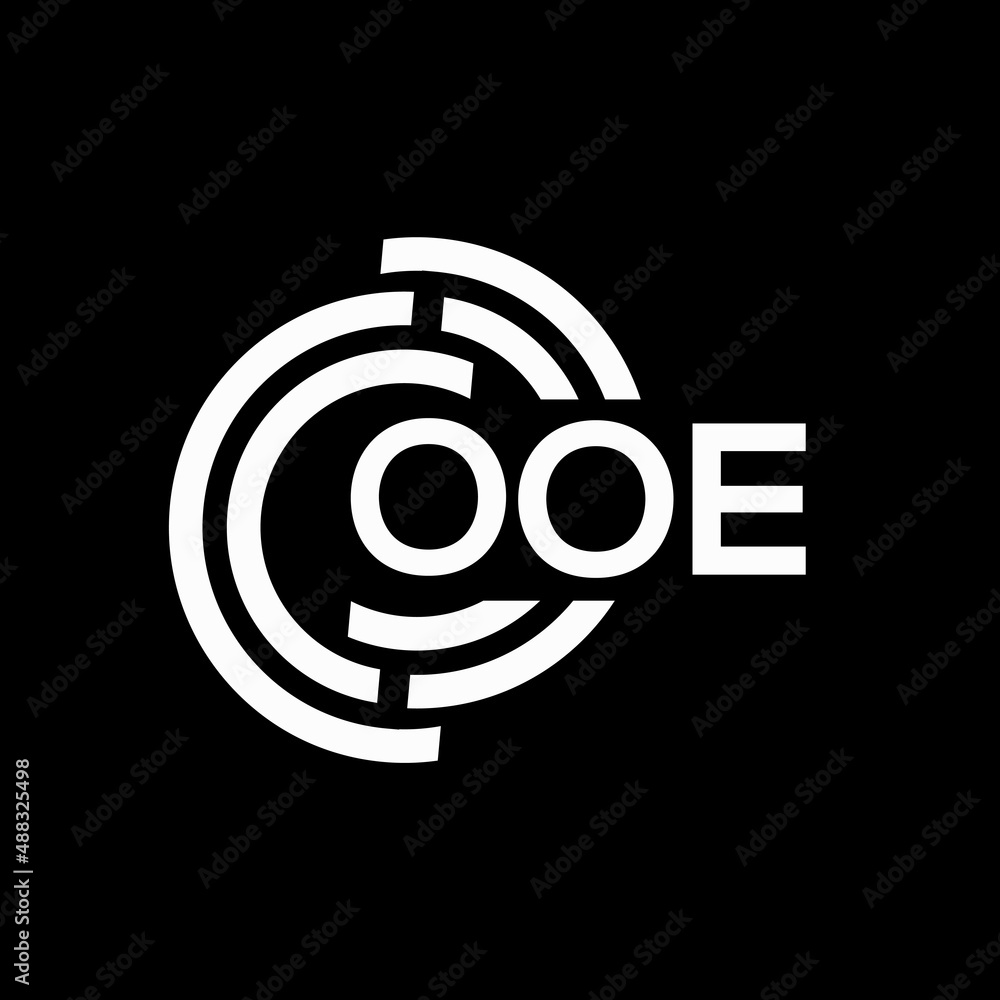 OOE letter logo design on black background. OOE creative initials letter logo concept. OOE letter design. OOE letter logo design on black background. OOE creative initials letter logo concept. OOE letter design.