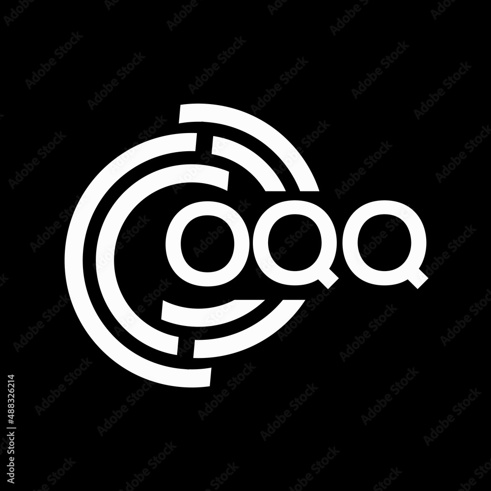 OQQ letter logo design on black background. OQQ creative initials letter logo concept. OQQ letter design. OQQ letter logo design on black background. OQQ creative initials letter logo concept. OQQ letter design.