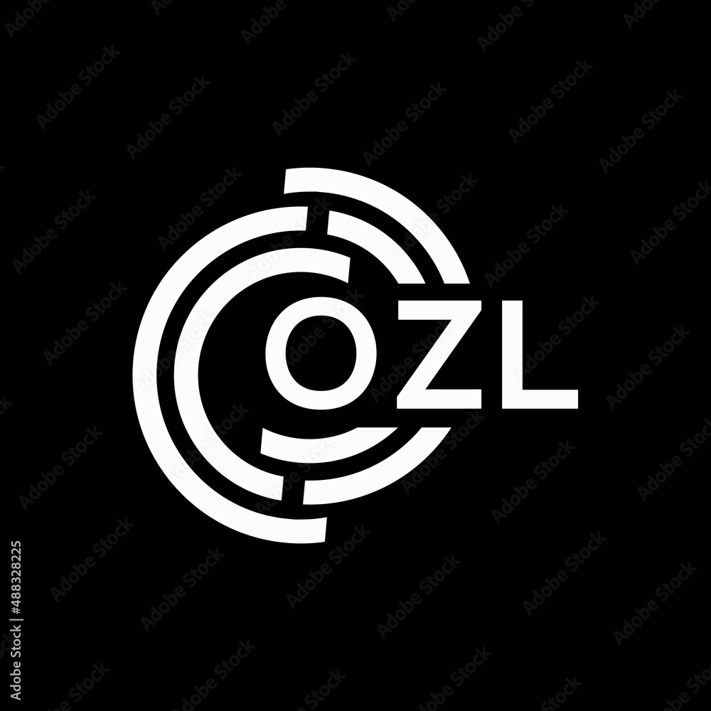 OZL letter logo design on black background. OZL creative initials letter logo concept. OZL letter design. OZL letter logo design on black background. OZL creative initials letter logo concept. OZL letter design.