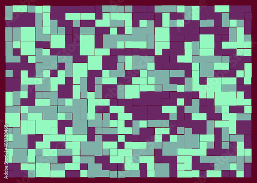 Offset Quads generative art background art illustration