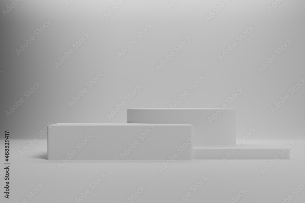 white podium on a gray wall white podium on a gray wall