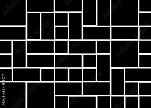 Offset Quads generative art background art illustration