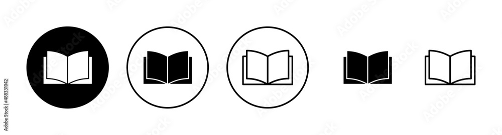 Book icons set. open book sign and symbol. ebook icon Book icons set. open book sign and symbol. ebook icon