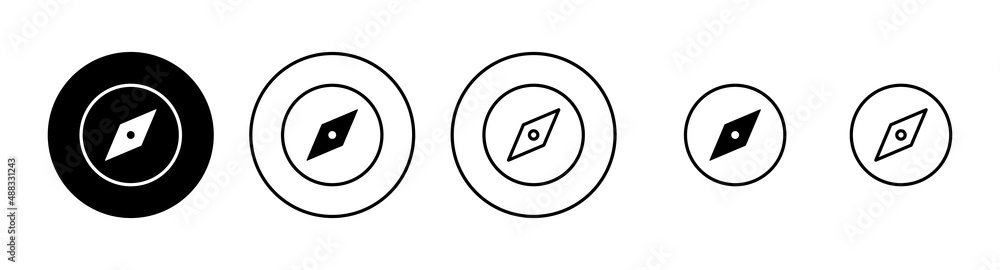 Compass icons set. arrow compass icon sign and symbol Compass icons set. arrow compass icon sign and symbol