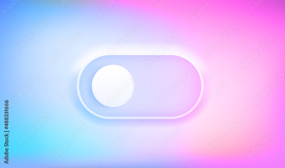 User interface selector. 3d vector illustration with holographic effect User interface selector. 3d vector illustration with holographic effect